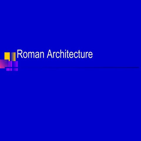 Roman architecture