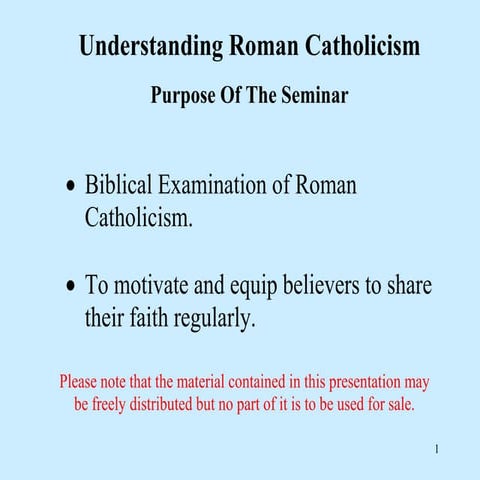 Roman catholic seminar