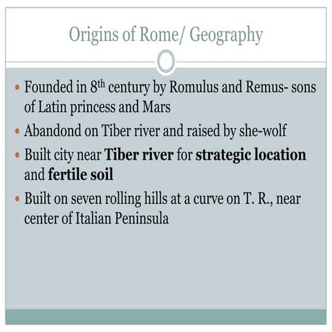 World History Chapter 6: Ancient Rome and Early Christianity | PPTX