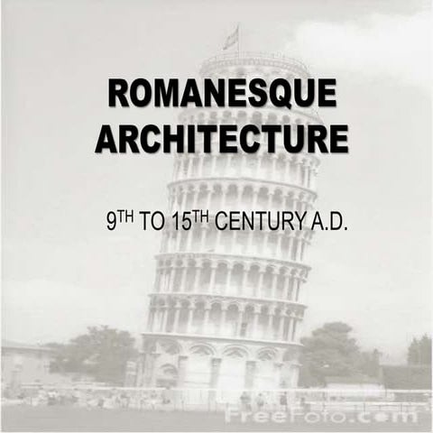 Romanesque arch mins