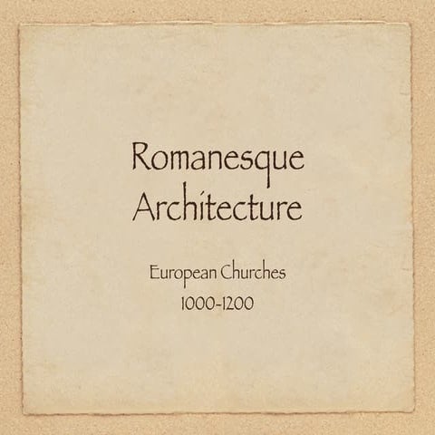 Romanesque churches