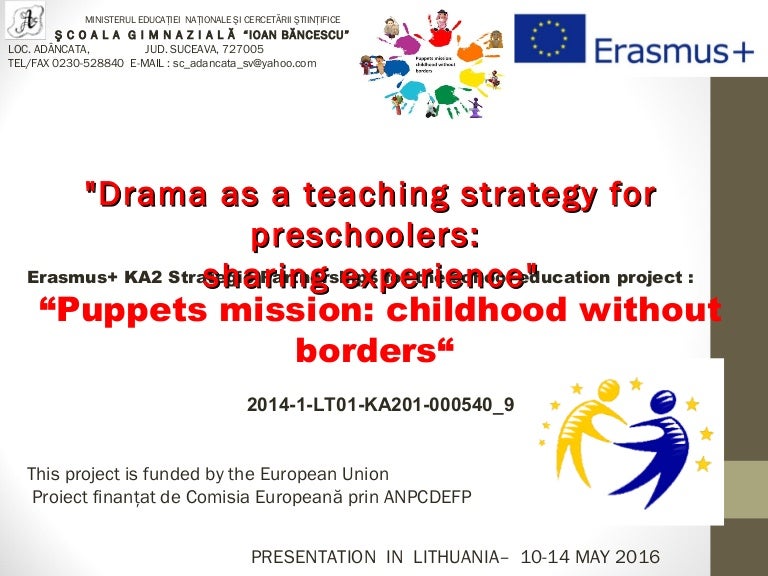 Drama As A Teaching Strategy Romania Ka2