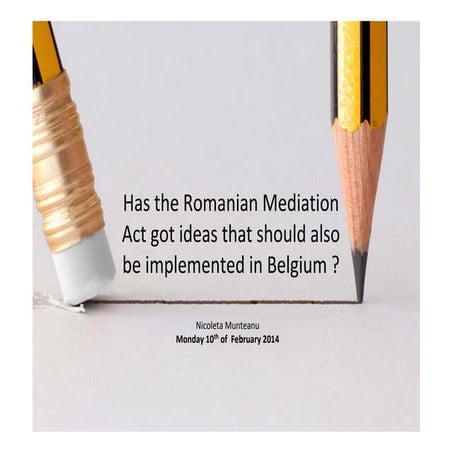 Romanian mediation act ideas 