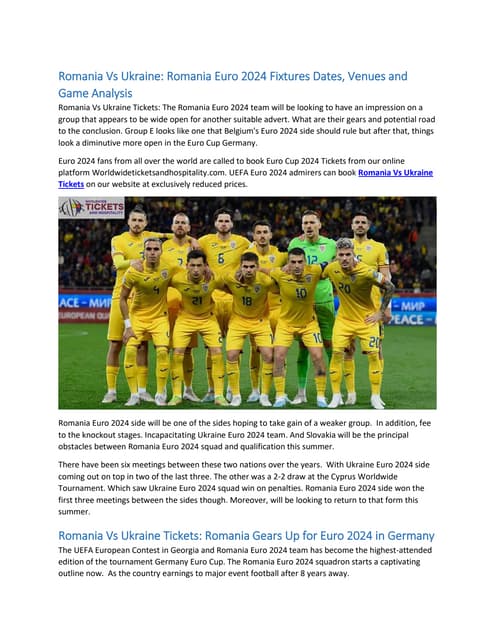 Romania Vs Ukraine Romania Euro 2024 Fixtures Dates, Venues and