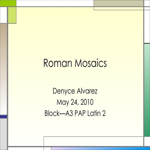 Roman Mosaics