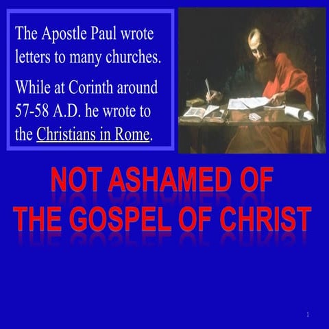 Romans 1d The Gospel Message