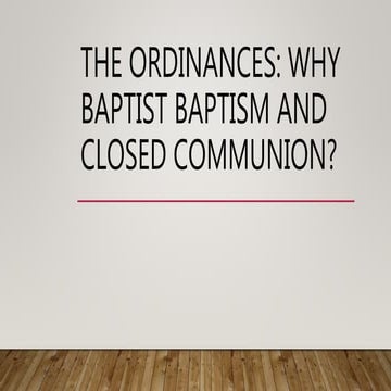 The Ordinances