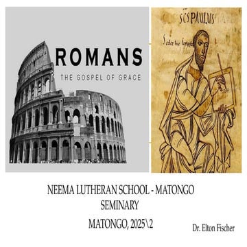 Romans Letter New Testament Pauline Letters | PPT