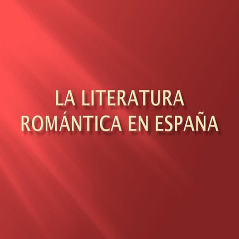 Romanticismo espanol
