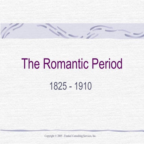 Music of the Romantic Period - 3rd Quarter Lesson in MAPEH 9