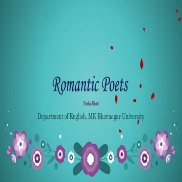 Romantic poets works
