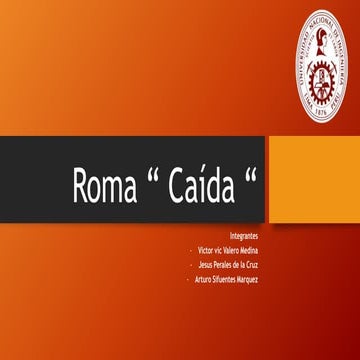 Caida del imperio romano 