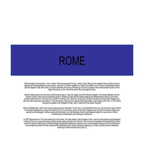 Rome | PPT