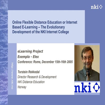 Online Flexible Distance Education or Internet Based E-Learning – The Evoluti...