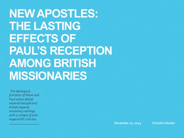 Rome And Paul In British Imperial Ideology