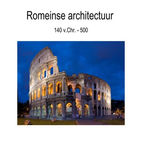 Romeinse architectuur