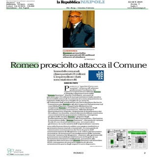 La Repubblica Napoli - Romeo prosci...