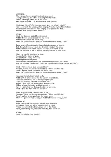 Romeo And Juliet Lyrics Video clip and lyrics romeo and juliet by nightcore. romeo and juliet lyrics