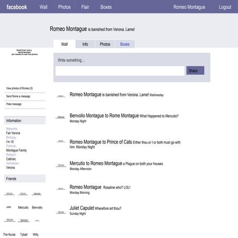 Romeo Facebook Pages