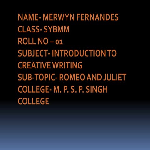 Romeo n juliet
