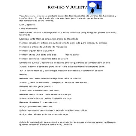 Romeo y Julieta