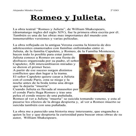 Romeo y julieta alex