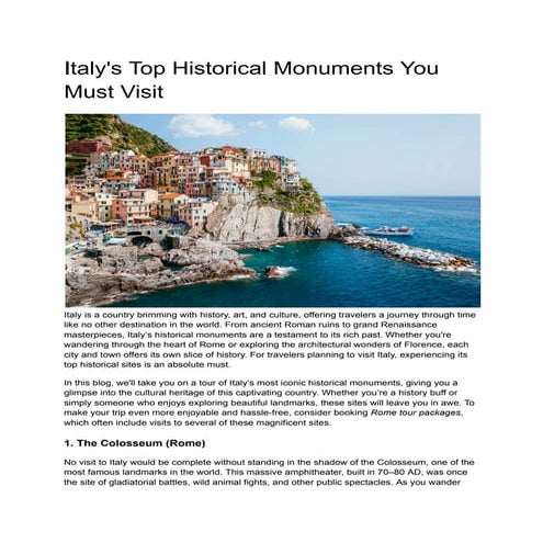 Rome tour packages Rome tour packages Rome