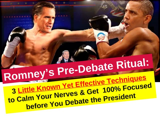 Romney's ritual before public speaking or debating