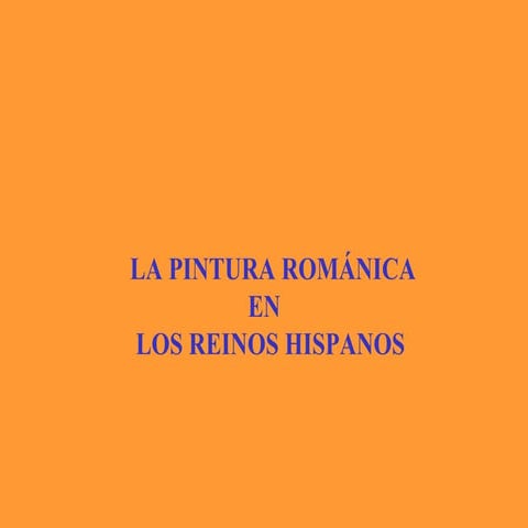 Románico español. pintura