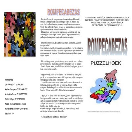 Rompecabezas (triptico)