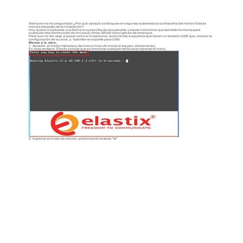 Romper clave elastix