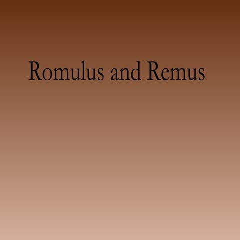 Romulus And Remus