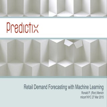 Smart way of doing sales forecasting with machine learning | PDF