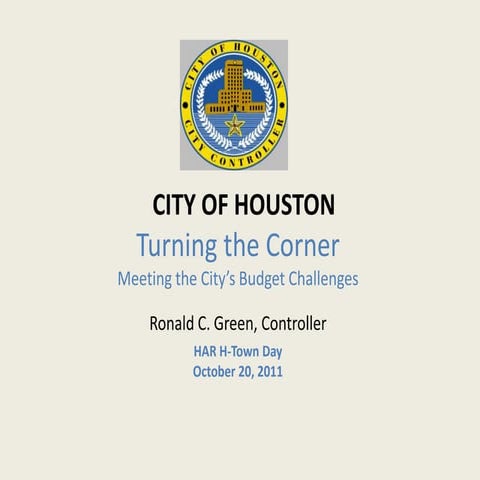 H-Town Day:  The Honorable Ronald C. Green