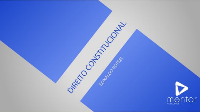 Direito Constitucional - Autonomia ...