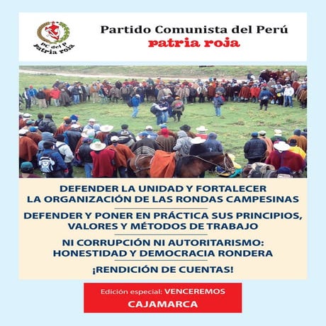 Rondas campesinas edición especial venceremos cajamarca