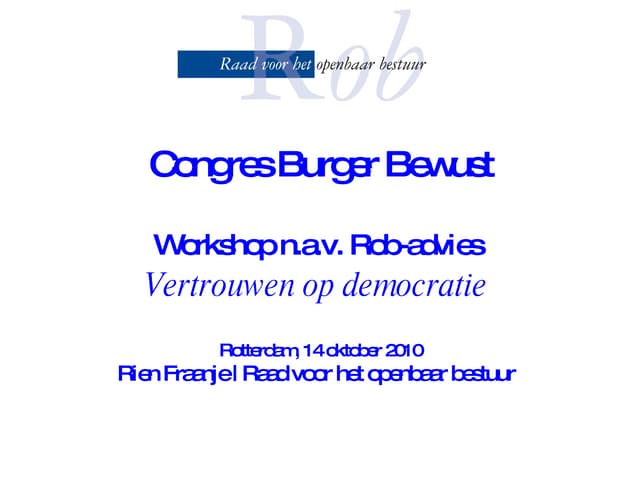 eParticipatie - workshop 3 (ronde 1...