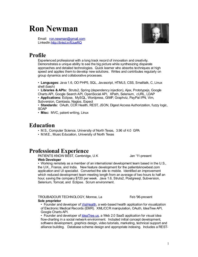 google resume book