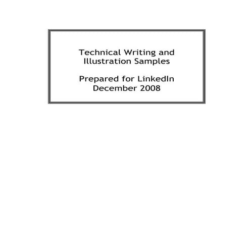 Ron Shafer Samples  December 2008