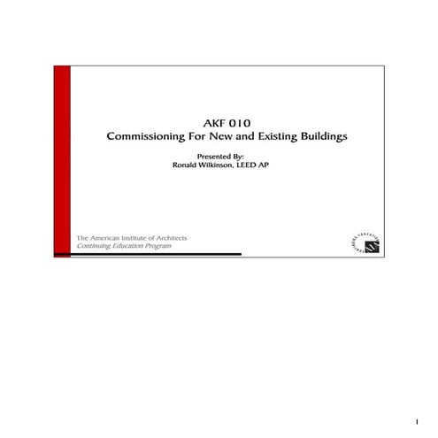 Ron wilkinson cx for new and exist bldgs