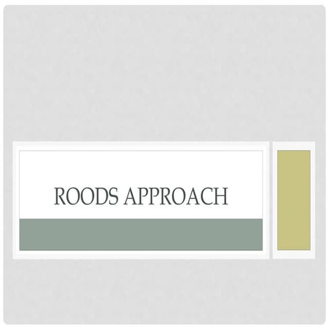 Roods approach a For Neuro Physiotherapy