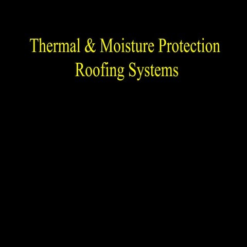 Roof systems