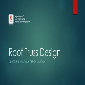 Roof truss design