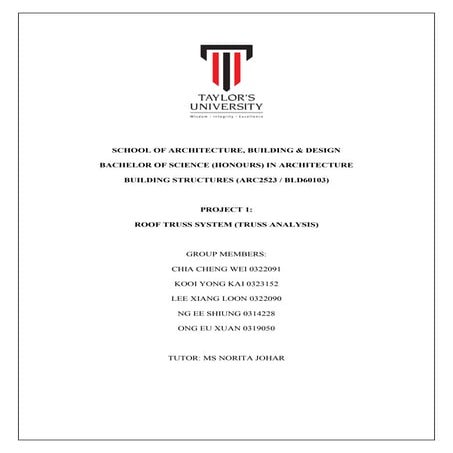 Roof truss system (truss analysis)