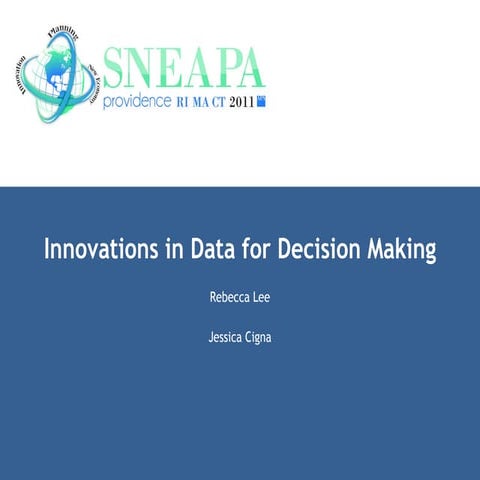 Innovations in Data for Decision Making