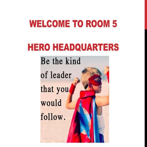 Room 5 Parent Night Term 1 2015