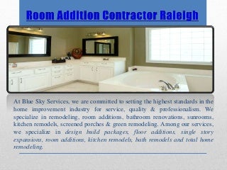 Room addition contractor raleigh