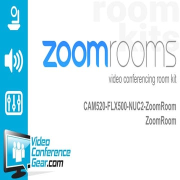 Zoom Rooms kit featuring the AVer CAM520 and Revolabs UC FLX500