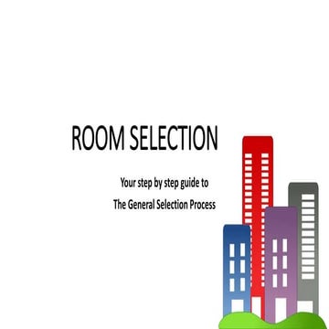 General Selection - Room Selection 2018