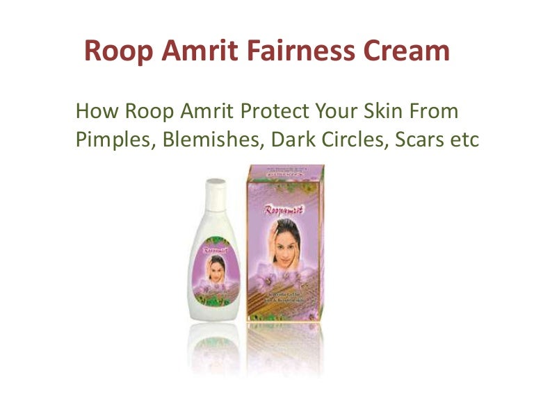 roopamrit fairness cream